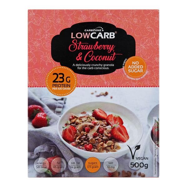 2 PACK - Low Carb Crunchy Protein Granola - Strawberry
