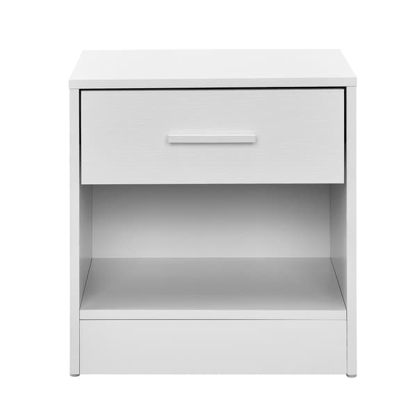 [en.casa]® Sängbord / Avlastningsbord Klovsta-38x36,5x29,5cm-vit