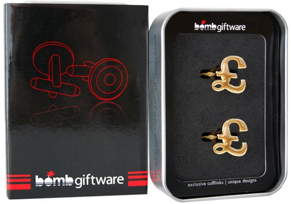 Manschettknappar 2-pack - Pound Sign (Pundtecken)