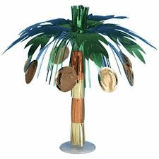 Bordsdekoration till Hawaiifesten