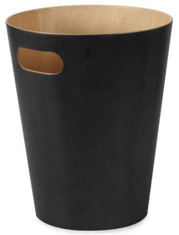Umbra - Woodrow - Papirkurv, sort/natur