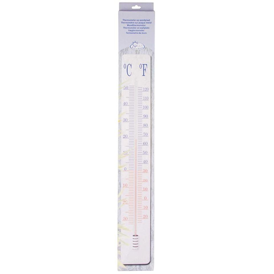 Esschert Design Klassisk termometer på väggplatta 90 cm TH9 Esschert Design Klassisk termometer på väggplatta 90 cm TH9