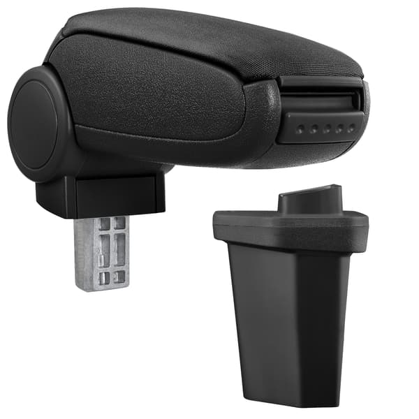 [pro.tec]® Armstöd till Hyundai I20 GB(2014-innan facelift)-med integrerat fack-textil-svart