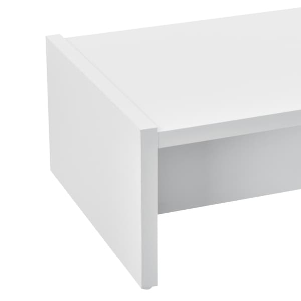 [en.casa]® Skärmstativ-100x27x15cm-spånskiva-vit-max. belastning: 10 kg
