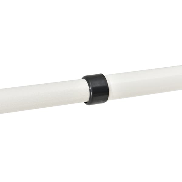[en.casa]® Teleskooppinen vaatetanko, metalli, muovi 110 - 305 x 75 - 115 cm valkoinen