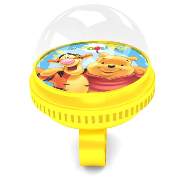Disney Nalle Puh - Cykelringklocka - Gul 6 cm