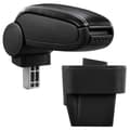 Miniatyrbild 1 av 5: [pro.tec]® Armstöd till Opel Astra H (2004–2012) med integrerat fack - konstläder - svart med vit söm
