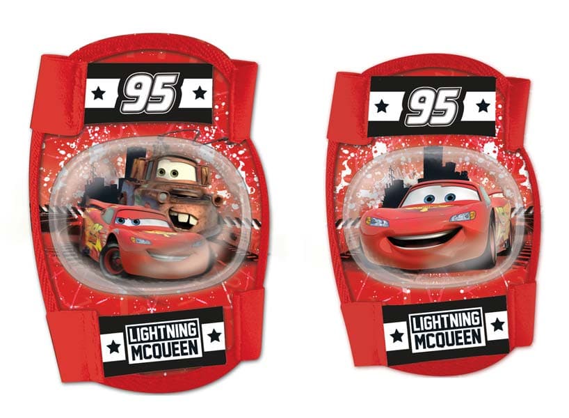 Disney Cars - Junior Skydd Set, Knä & Armbågsskydd - Röd