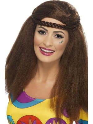 60-luvun Hippy Chick Afro Peruukki