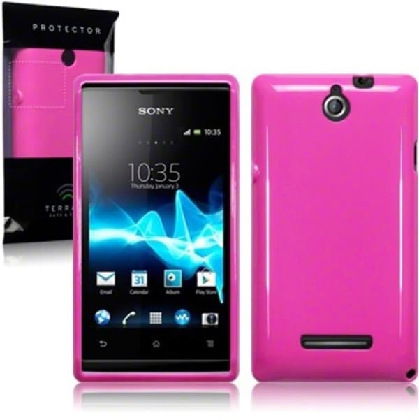 Back Cover Xperia E Solid Pink