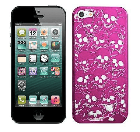Hard Case iPhone 5/5S/SE Skull Head Pink