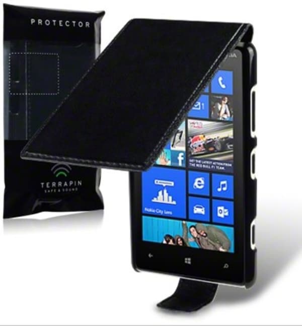 Flipväska Nokia Lumia 820 Black Slim