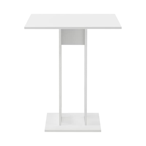 [en.casa] Matbord-Köksbord Lindesnes-65x65x78cm-melaminbelagd spånskiva-vit
