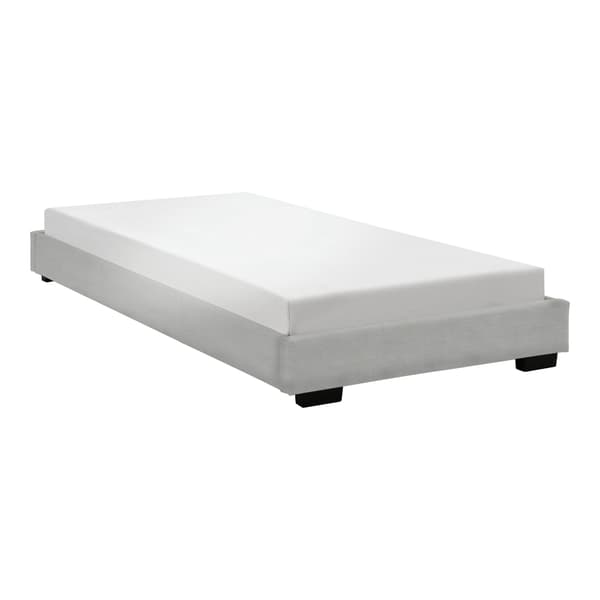 Corium® Säng Luna inkl. madrass-200x90cm-konstläder-vit