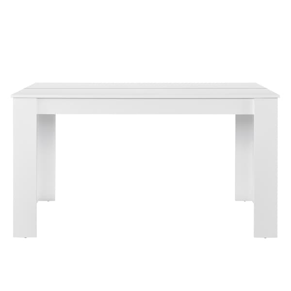 [en.casa]® Eleganttinen ruokapöytä - 140 x 90 cm - valkoinen
