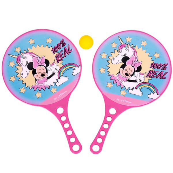 Disney Mimmi Pigg - Strandtennis, Racketset - Rosa 3 delar