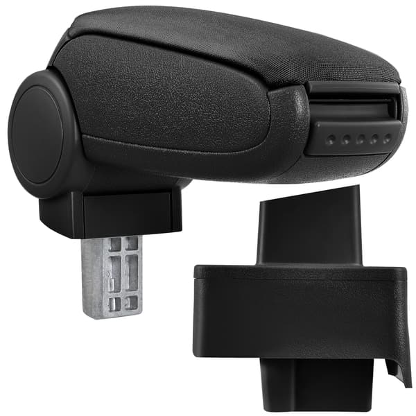 [pro.tec]® Armstöd till Audi 80 B3 B4 / Audi 80 Cabrio / Audi 90 med integrerat fack - textil - svart