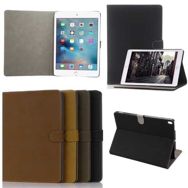 Fodral Mocka/Läder iPad Air 10.5" (2019) - Retro (4 Färger) Brun