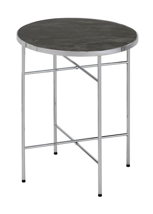 Sidebord med kromstativ