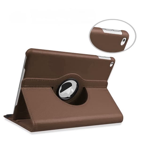 Fodral iPad 9,7" (2017/2018) Roterande 360° - Brun