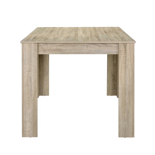 [en.casa]® Eleganttinen tammi ruokapöytä - 140 x 90 cm - tammi (vaaleanruskea)