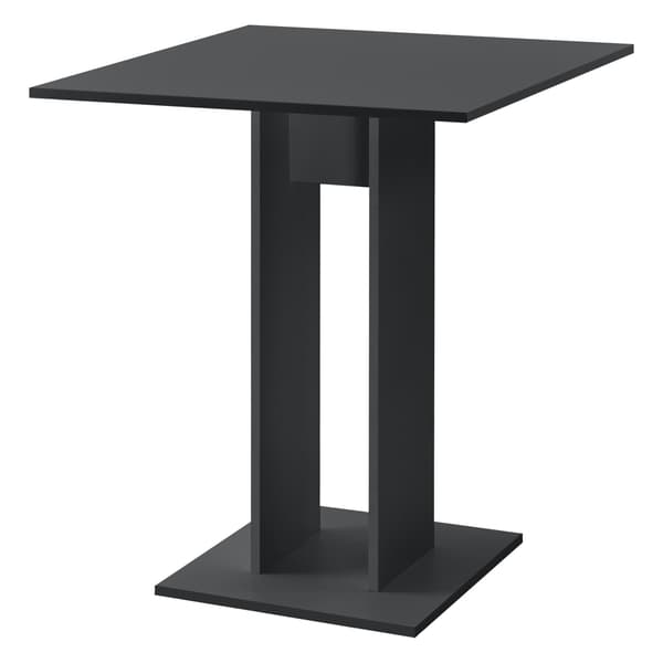 [en.casa] Matbord-Köksbord Lindesnes-65x65x78cm-melaminbelagd spånskiva-mörkgrå matt