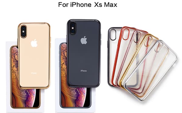 iPhone Xs MAX Skin | Erittäin ohut TPU kullanvärinen