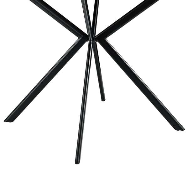 [en.casa]® Valkoinen ruokapöytä MDF-levy, jauhemaalattu metalli 78cm x 78cm x 75cm