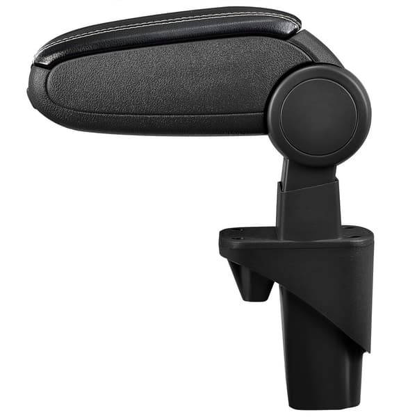[pro.tec]® Armlæn til Opel Agila A (2000-2007) / Suzuki Wagon R+ (2000 - 2006) - kunstlæder - sort med hvid søm