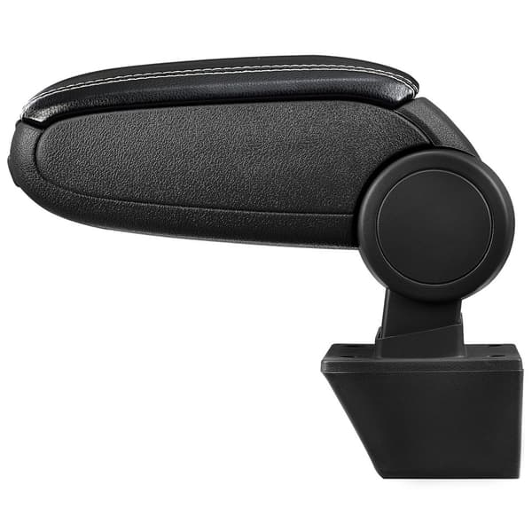 [pro.tec]® Armlæn til Opel Meriva A (2003–2010) - kunstlæder - sort med hvid søm