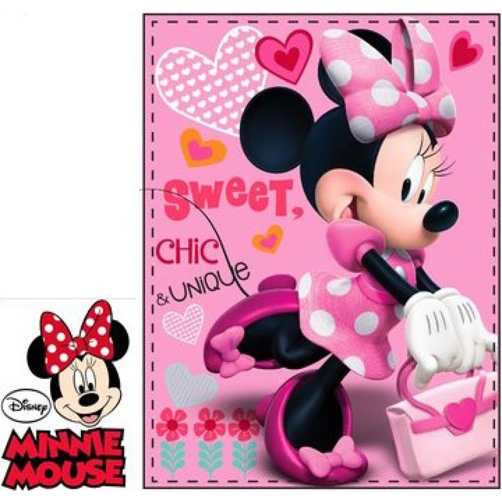 Disney Mimmi Pigg Fleecefilt Rosa