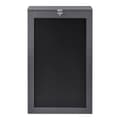 Miniatyrbillede 4 af 6: [en.casa]® Vægmonteret klapbord med tavle - 156x50x91,5cm - MDF - kork - mørkegrå