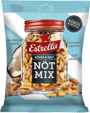 Estrella Nötmix Kokos & Havssalt 175g
