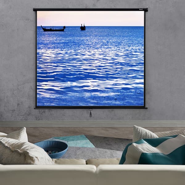 [in.tec] Projektorlærred-Projektorskærm - 113 inch / 287 cm - 213x216x6cm - HD / 3D - PVC belægning - Gain: 1,1