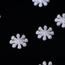 100st snöflingor i akryl