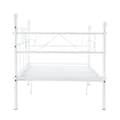 Pikkukuva 4 / 6: [en.casa]® Metalliristikkoinen vuodesohva 209cm x 96,5cm x 100cm valkoinen
