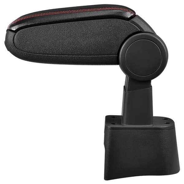 [pro.tec]® Armstöd till Seat Ibiza 6L med integrerat fack - konstläder - svart med röd söm