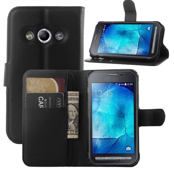 Mobilväska Galaxy Xcover 3 Black w/Stand