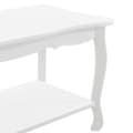 Miniatyrbild 4 av 5: [en.casa]® Soffbord-vintage-shabby chic stil-87,5x40x42cm-vit-ben i furu