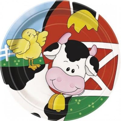 Små Papperstallrikar - Farm Friends