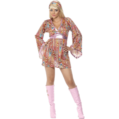 Het brud Groovy Baby Maskeraddräkt Medium