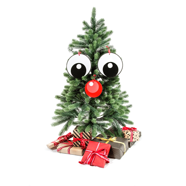 Julgransdekoration / Googly Eyes - "Mr. Tree"