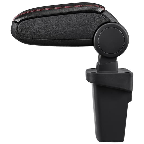 [pro.tec]® Armstöd till Ford Focus 3 med integrerat fack - konstläder - svart med röd söm