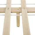 Miniatyrbillede 5 af 6: [en.casa] Sengeramme af fyrretræ med lamelbund - 200x140cm - fyrretræ - høj hovedgærde - max. belastning: 200 kg - hvid