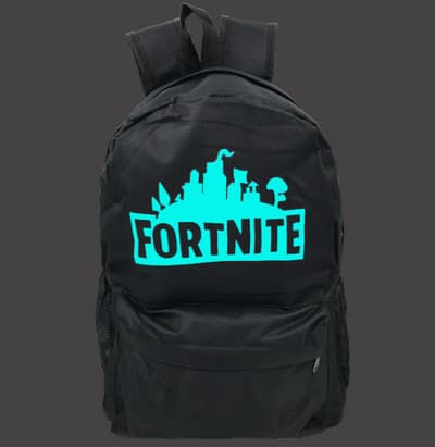 Fortnite reppu Night Luminous pimeässä (musta)