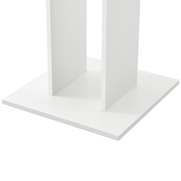 [en.casa]® Spisebord Lindesnes-65x65x78cm-melaminbelagt spånplade-beton farvet-hvid