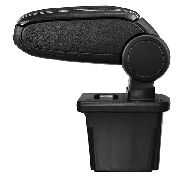 [pro.tec]® Armstöd till Hyundai i30 (2007-2012) med integrerat fack - konstläder - svart med vit söm