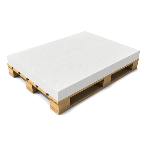 [neu.haus]® Dyna till lastpallar-utan överdrag-Vit-120x80x10cm