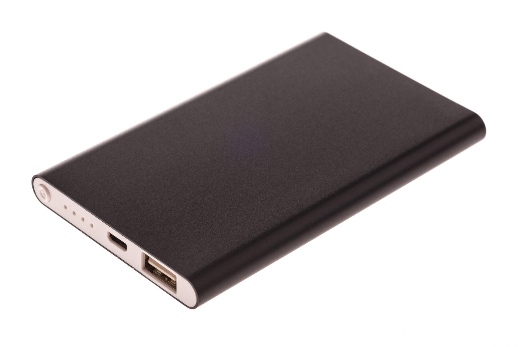 GreyLime Power Slim, 4000 mAh powerbank, Black
