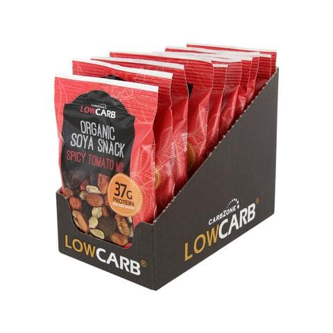 10 PACK - Low Carb Organic Soya Snack - Tomato Mix